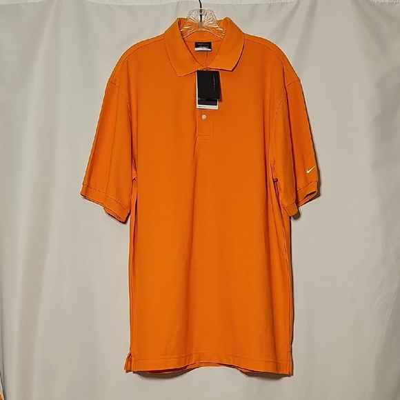Nike Golf Other - NWT Nike Golf Dri-FIT Mens Orange Golf Short Sleeve  Polo Shirt Size L